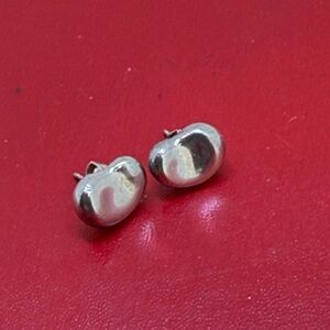 Authentic Tiffany Peretti Sterling Silver 925 Bean Earrings